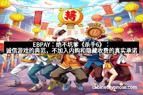 EBPAY：绝不坑爹《杀手6》：诚信游戏的典范，不加入内购和隐藏收费的真实承诺